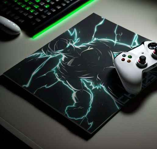 Electrifying Anime Warrior Mouse Pad - CHOIES