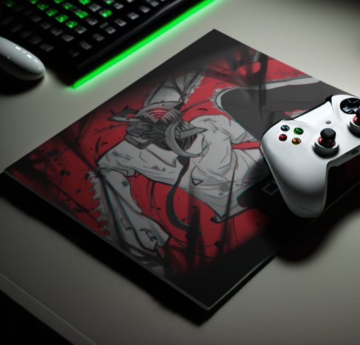 CHOIES Chainsaw Warrior Mouse Pad - Bold Design for Ultimate Performance