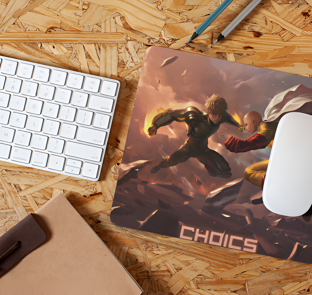 Saitama Power: The Ultimate Anime Mouse Pad